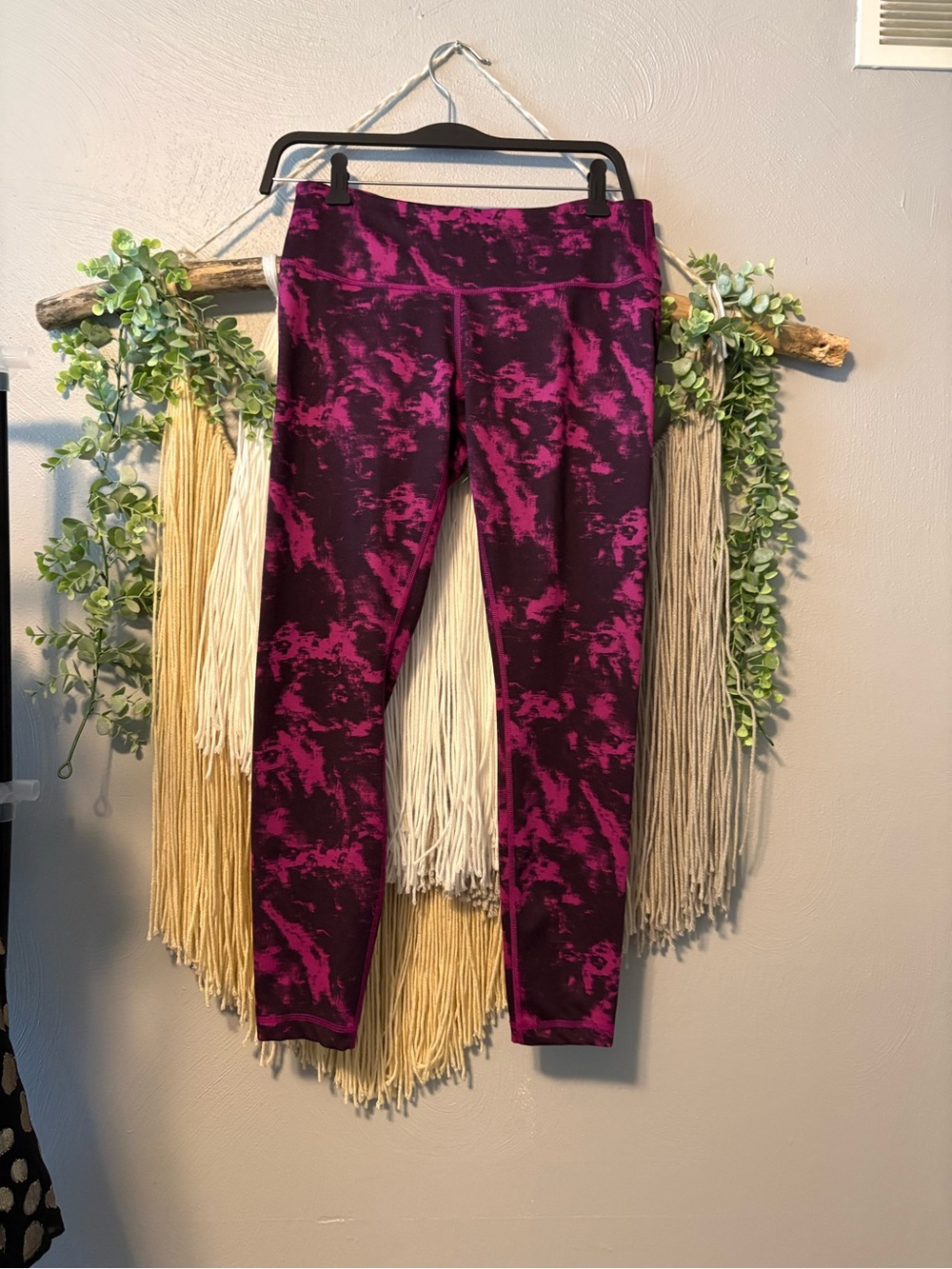 lululemon athletica Magenta & Black Patterned Leggings